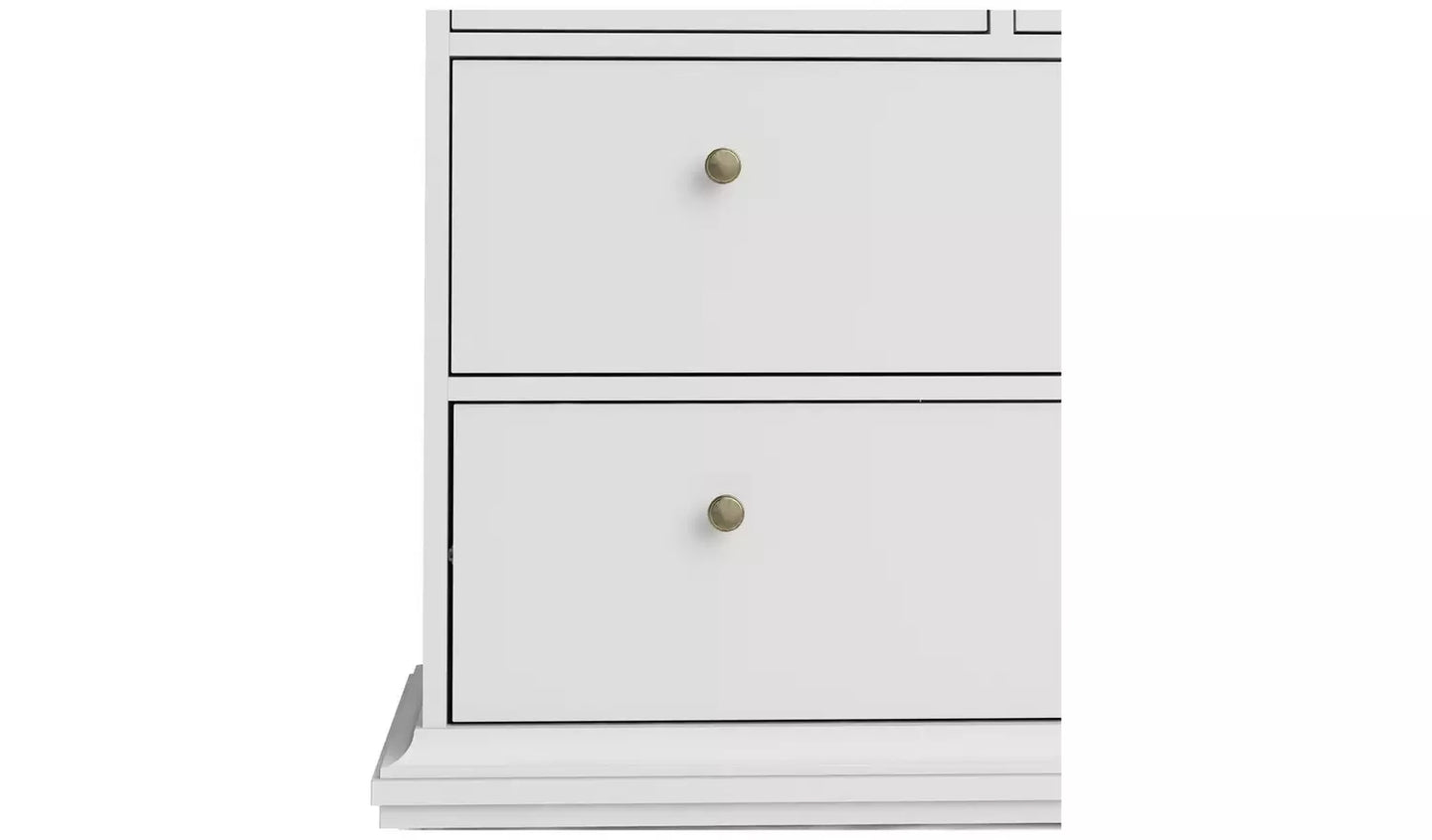 Tvilum Paris 8 Drawer Chest - White
